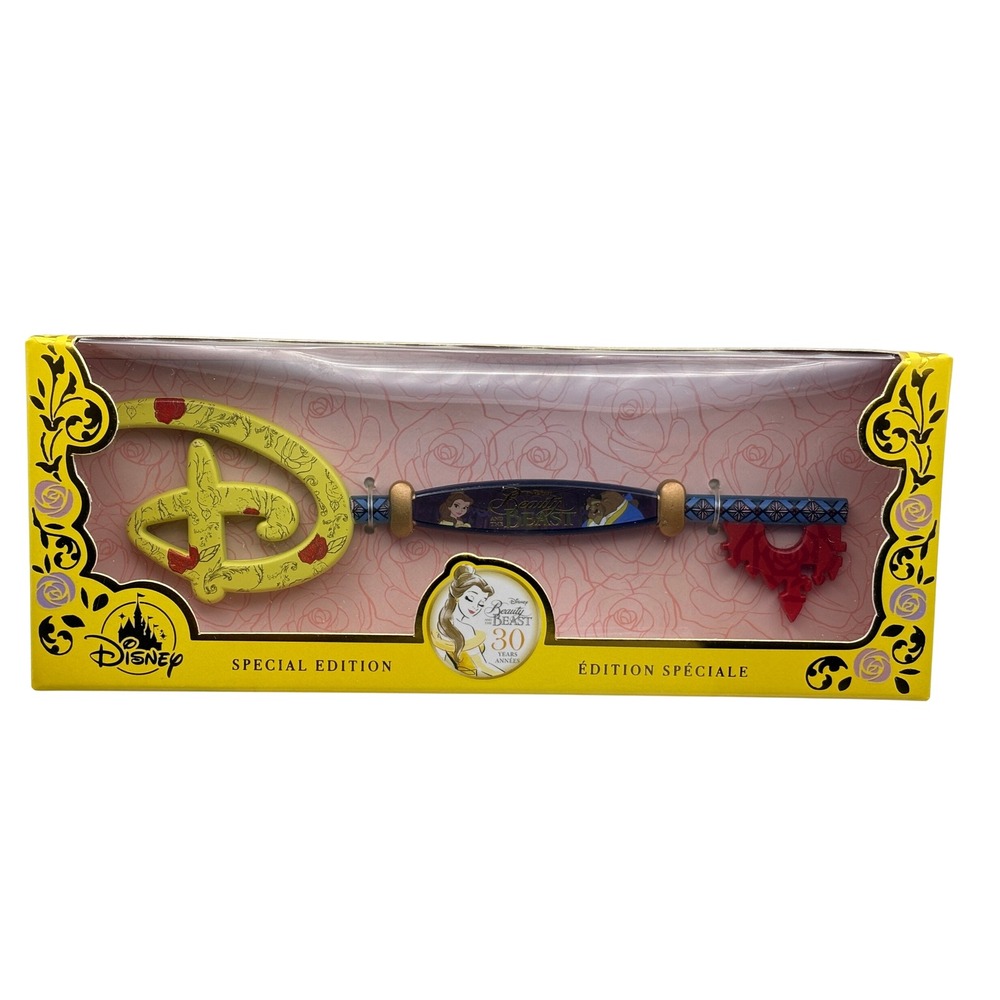 Disney Beauty and the Beast 30th Anniversary Special Edition Collectible Key NIB
